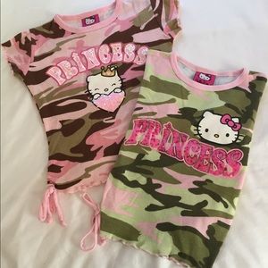 Two Hello Kitty Princess Shirts Size 5/6